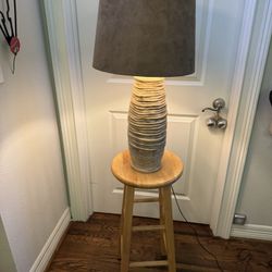 Lamp And Stool Table