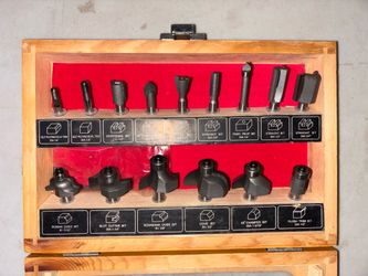 Craftsman New 15- Piece and 6-Piece Router Bit Sets