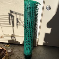 Unused Plastic Fence
