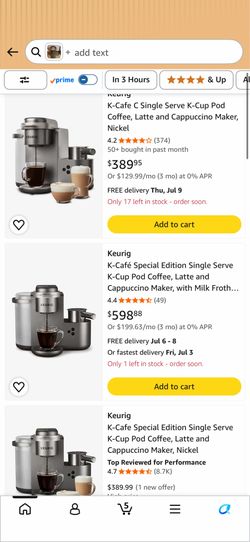 Keurig K-Cafe C Single Serve K-Cup Pod Coffee, Latte and Cappuccino Maker, Nickel