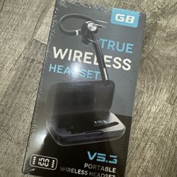 Wireless Bluetooth Earpiece With 400mAh Charging Case