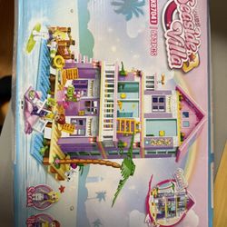 Seaside Villa Building Building Blocks Lego Set 