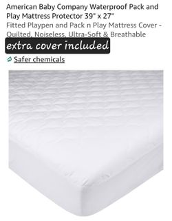Playpen Mattress With Protector Cover