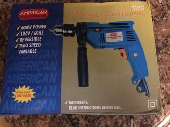 Brand New Never Used 1/2”Impact Hammer Drill withLevel & Belt Hook