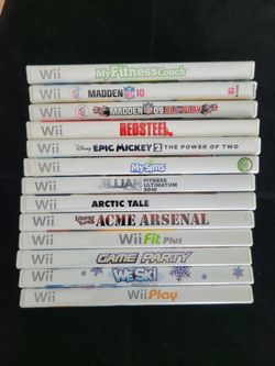 13 Wii Games. $30 for all