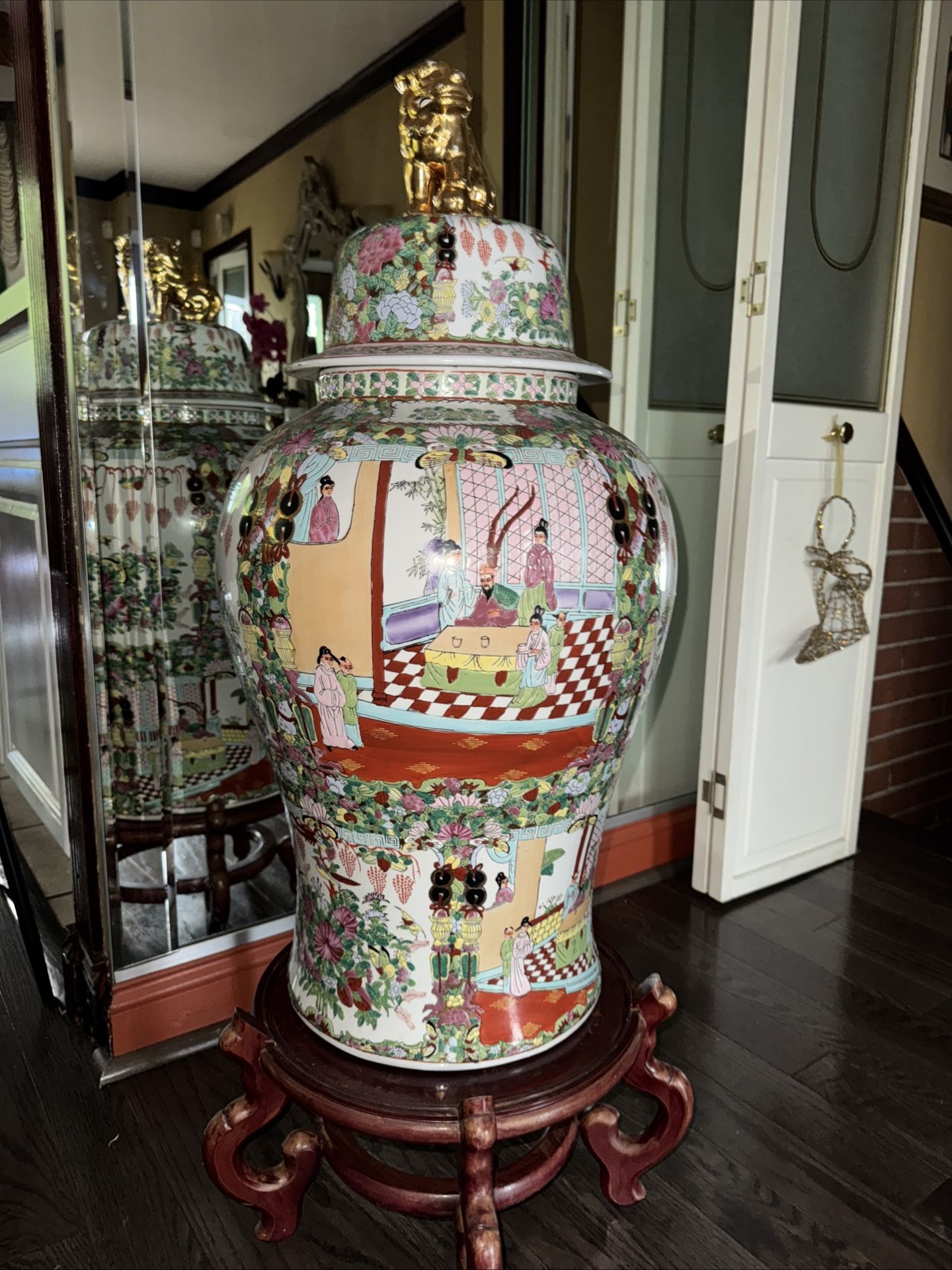 Rare Vintage 34" Chinese Porcelain Vase