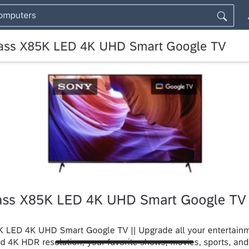 Sony - 50" Class X85K LED 4K UHD Smart Google TV