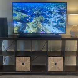 Dark Espresso 8-Cube Bookshelf / TV Console