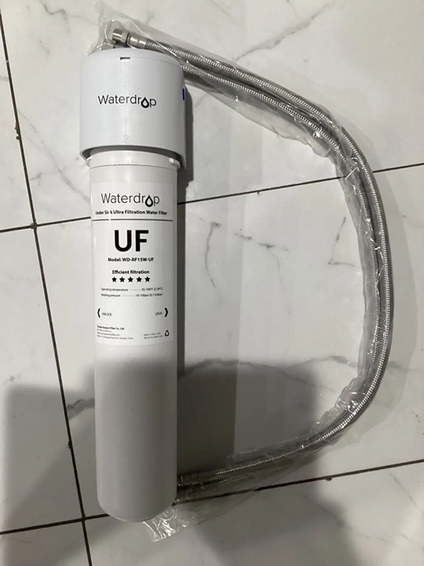 Waterdrop 10UA Under Sink Water Filter System,8K Gallons High Chlorine Reduction