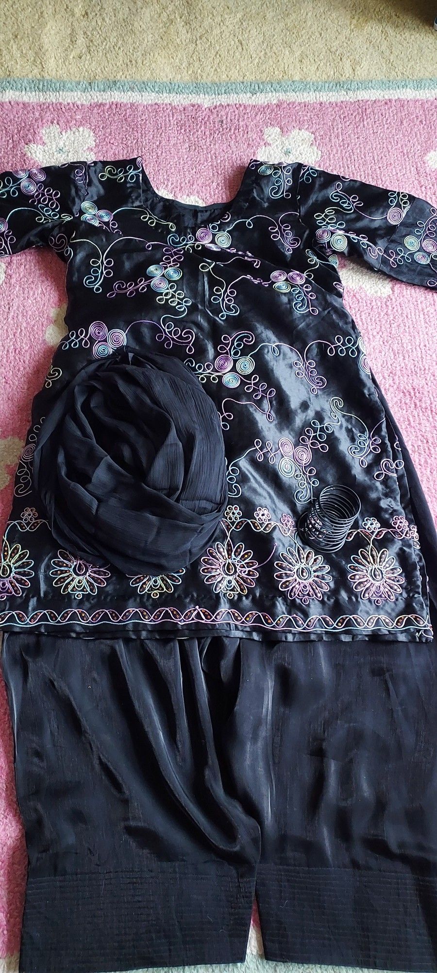 Farshi Shalwar 3 Piece/Pakistani Fashion/partywear