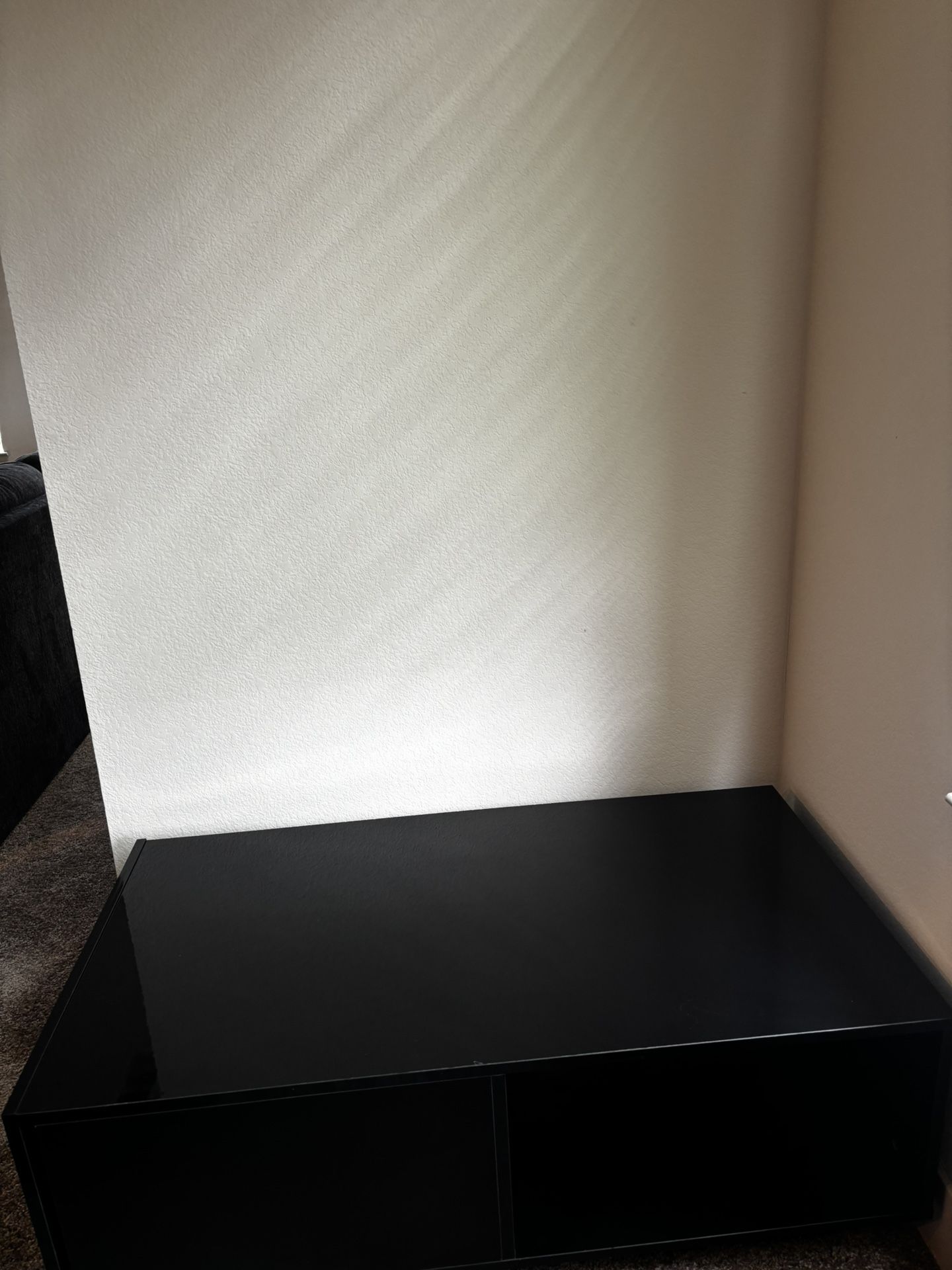 Black Coffee Table w/ Storage