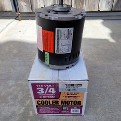 Swamp Cooler Motor 3/4 HP 2 Speed