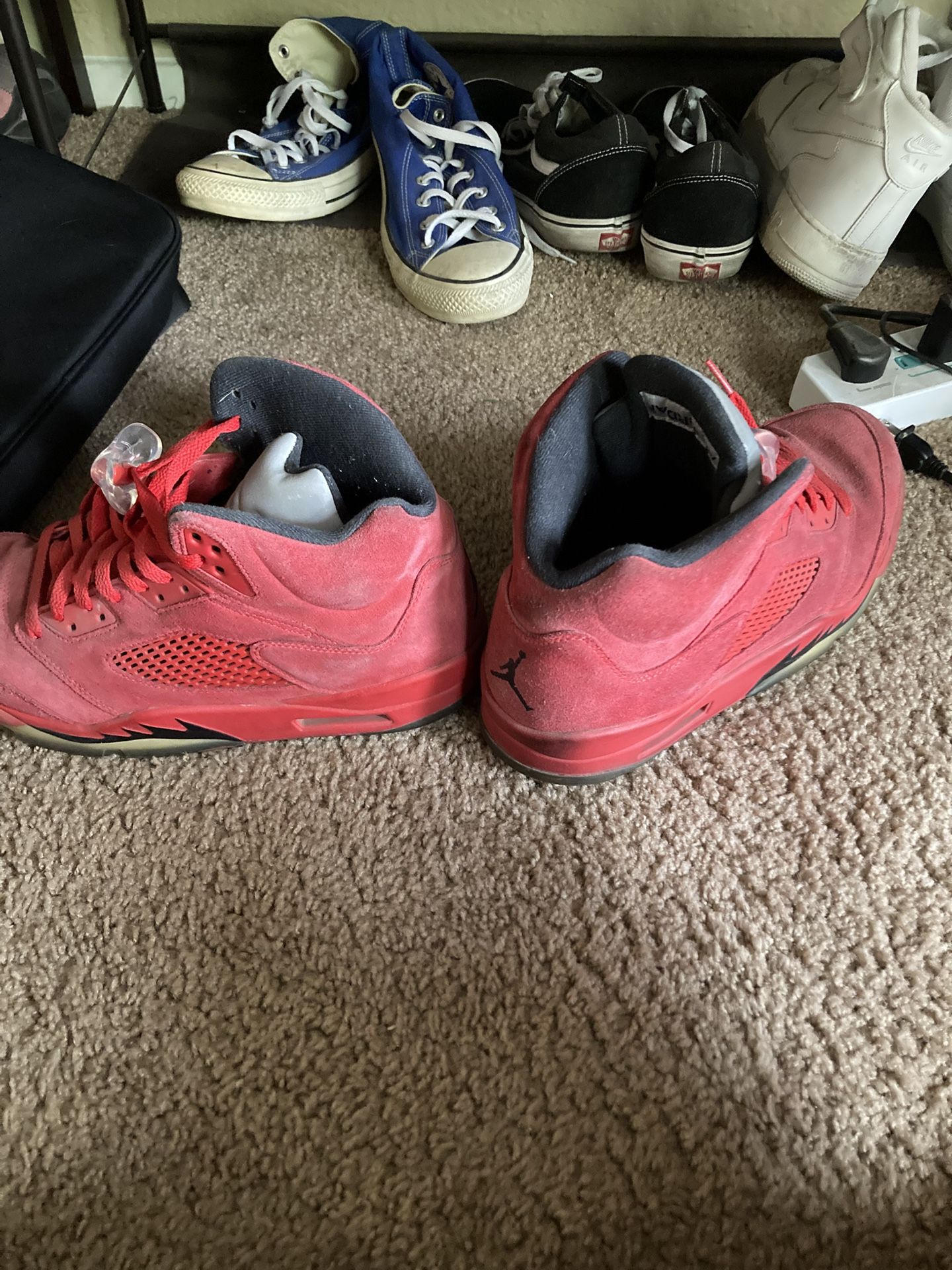 Jordan 5s Size 12 Red Men’s