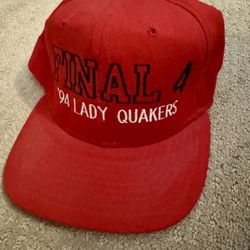 VINTAGE ‘94 Salem HS Lady Quakers New Era Dupont Visor Pro Model Snapback - M/L