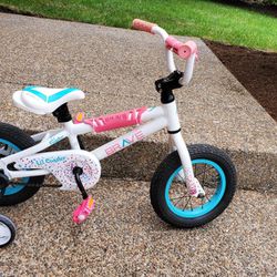 Brave Lil Coaster 12 inch Girls Bike with Training Wheels