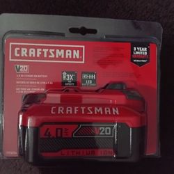 Craftsman 4.0  Ah Battery