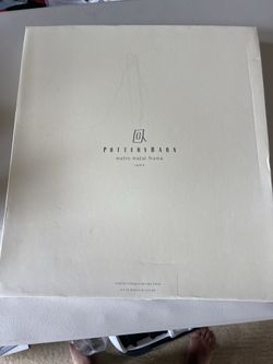 Pottery barn pewter Silver photo Picture Frame 8x10