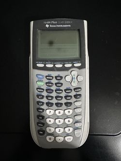 Texas Instruments TI-84 Plus Graphing Calculator Black w Cover - See Description