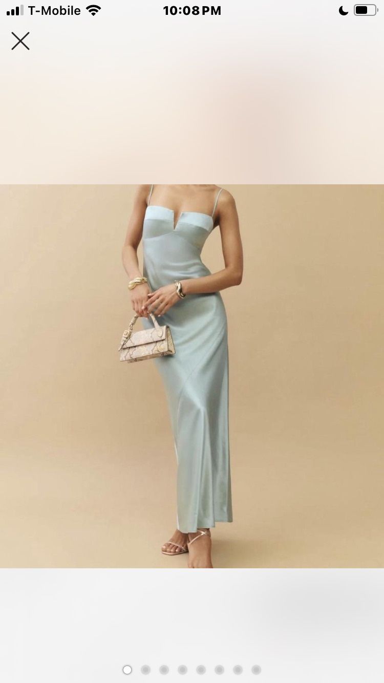 Reformation Brie Silk Maxi Dress