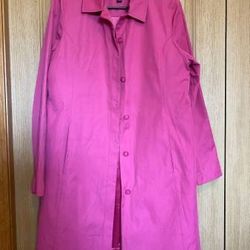 Jones New York Women’s Size S Pink Trench Coat Rain Jacket