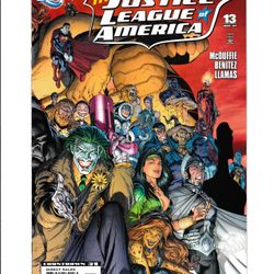 JUSTICE LEAGUE OF AMERICA #13 (2007) IAN CHURCHILL | RIGHT SIDE CONNECTION | JOKER COVER