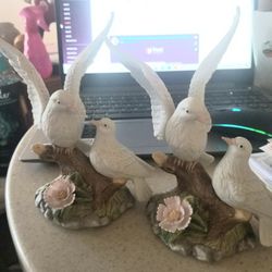 Love DOVES porcelain Figurines