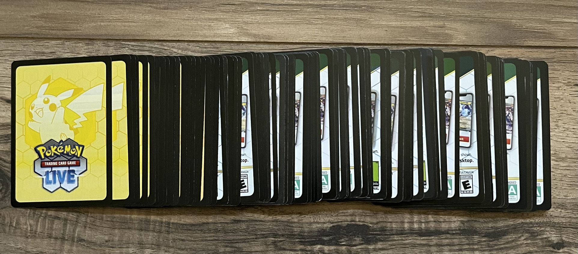 Pokémon Live Code Cards 