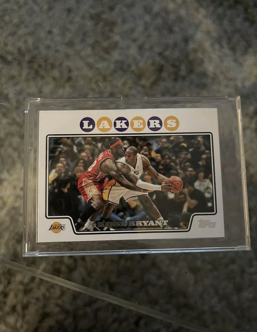 2008 topps Kobe Bryant, lebron James Kobe Bryant w/ LeBron James