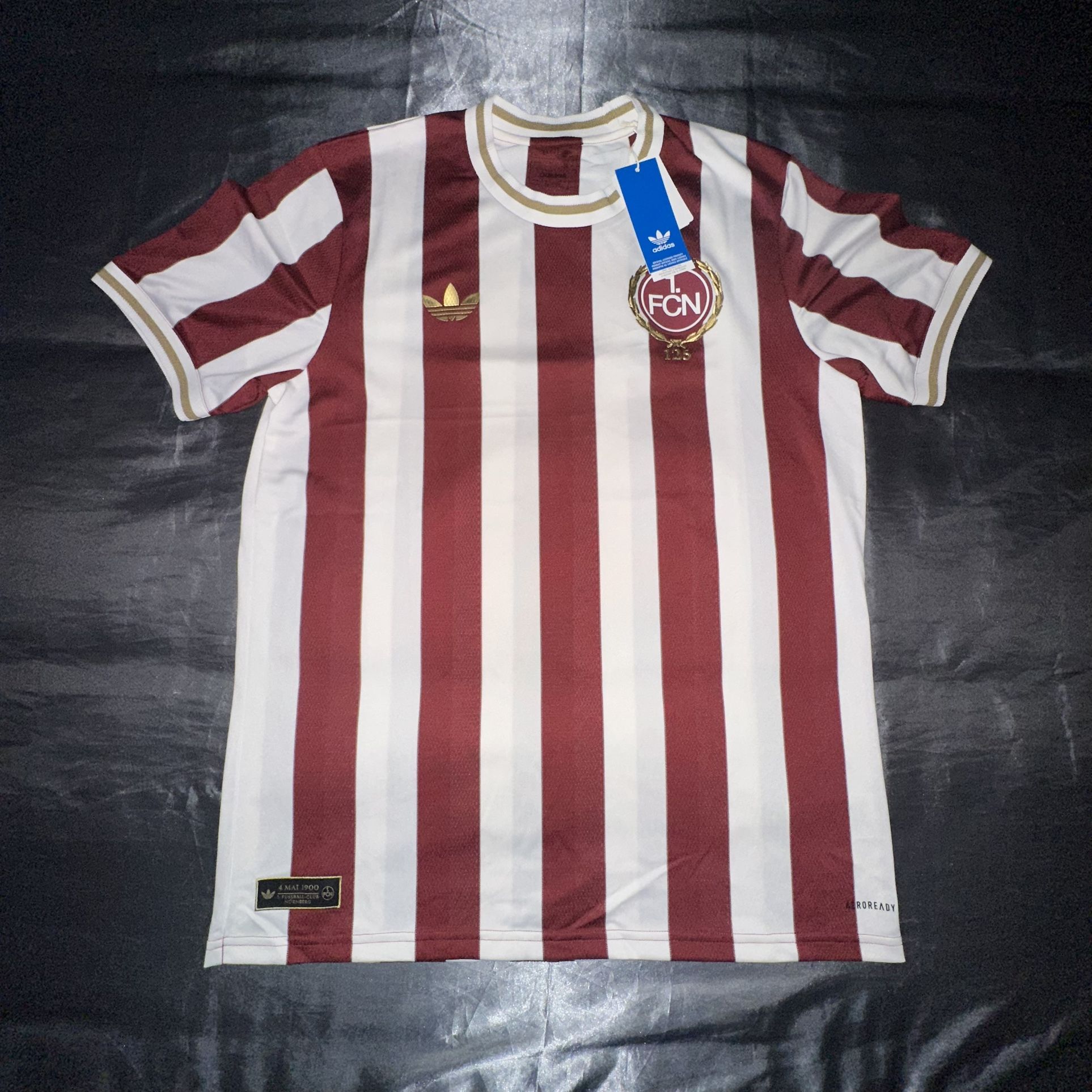 adidas 1. FC Nurnberg 125th Anniversary Soccer Jersey Mens Size LARGE JG6350