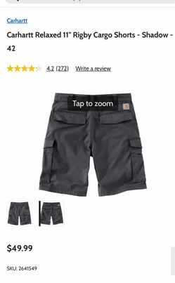 Carhartt Carhartt Relaxed 11" Rigby Cargo Shorts - Shadow - 42