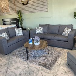 Grey Sofa And Love Seat ‼️take It Home With $39 Easy Approval ‼️