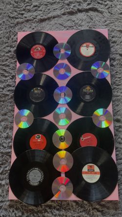 Handmade Abstract Vinyl Record Wall Art