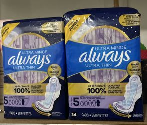 Always Ultra Thin Extra Heavy Overnight Pads - Size 5 - 2pk