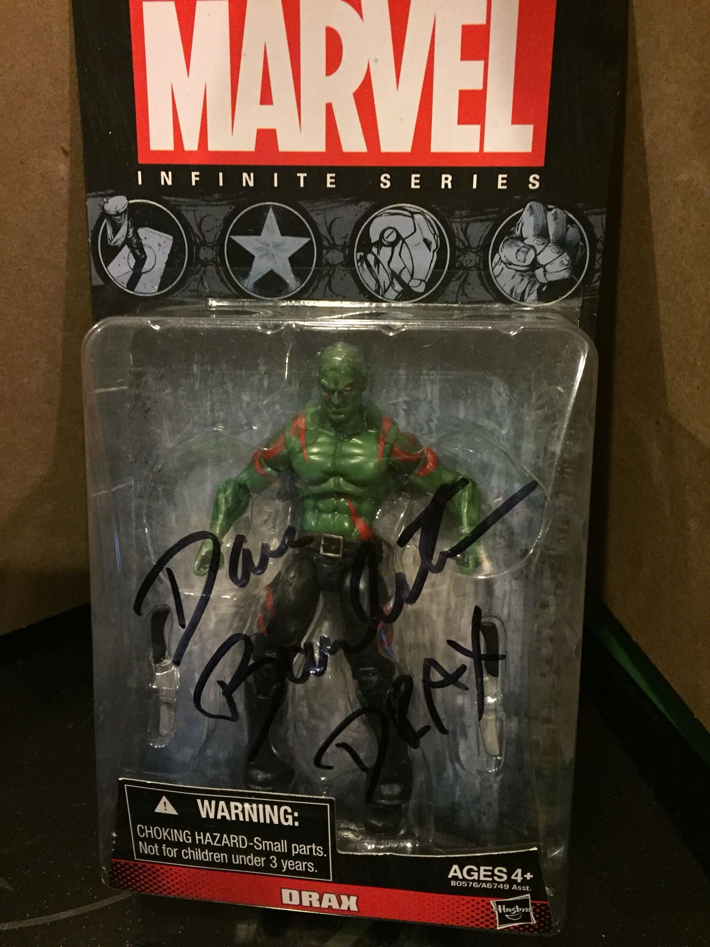 Drax- signed action figure- Dave Bautista