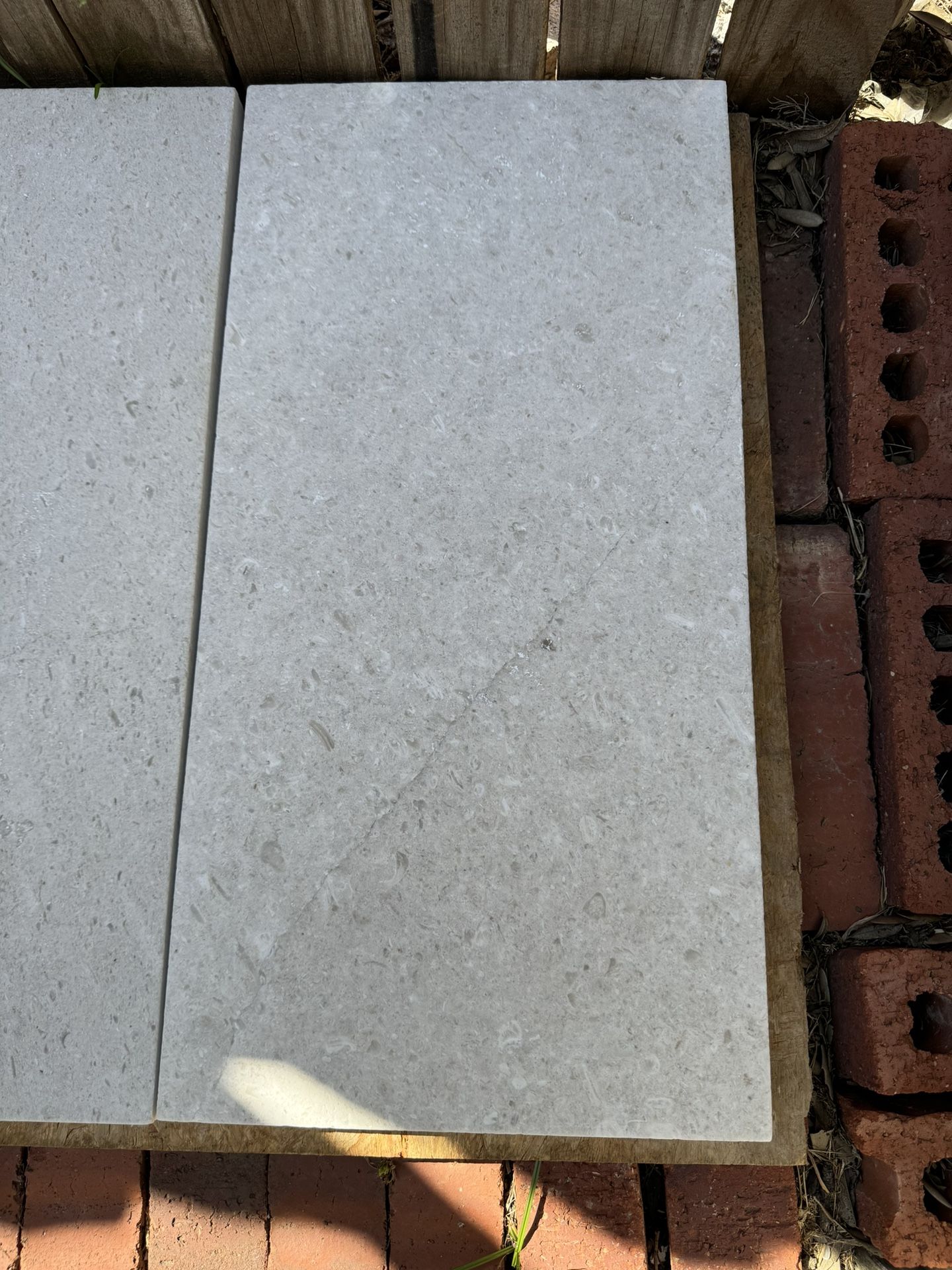 12x24 Coping Platinum Ice Travertine