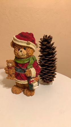 Vintage Christmas Teddy Bear