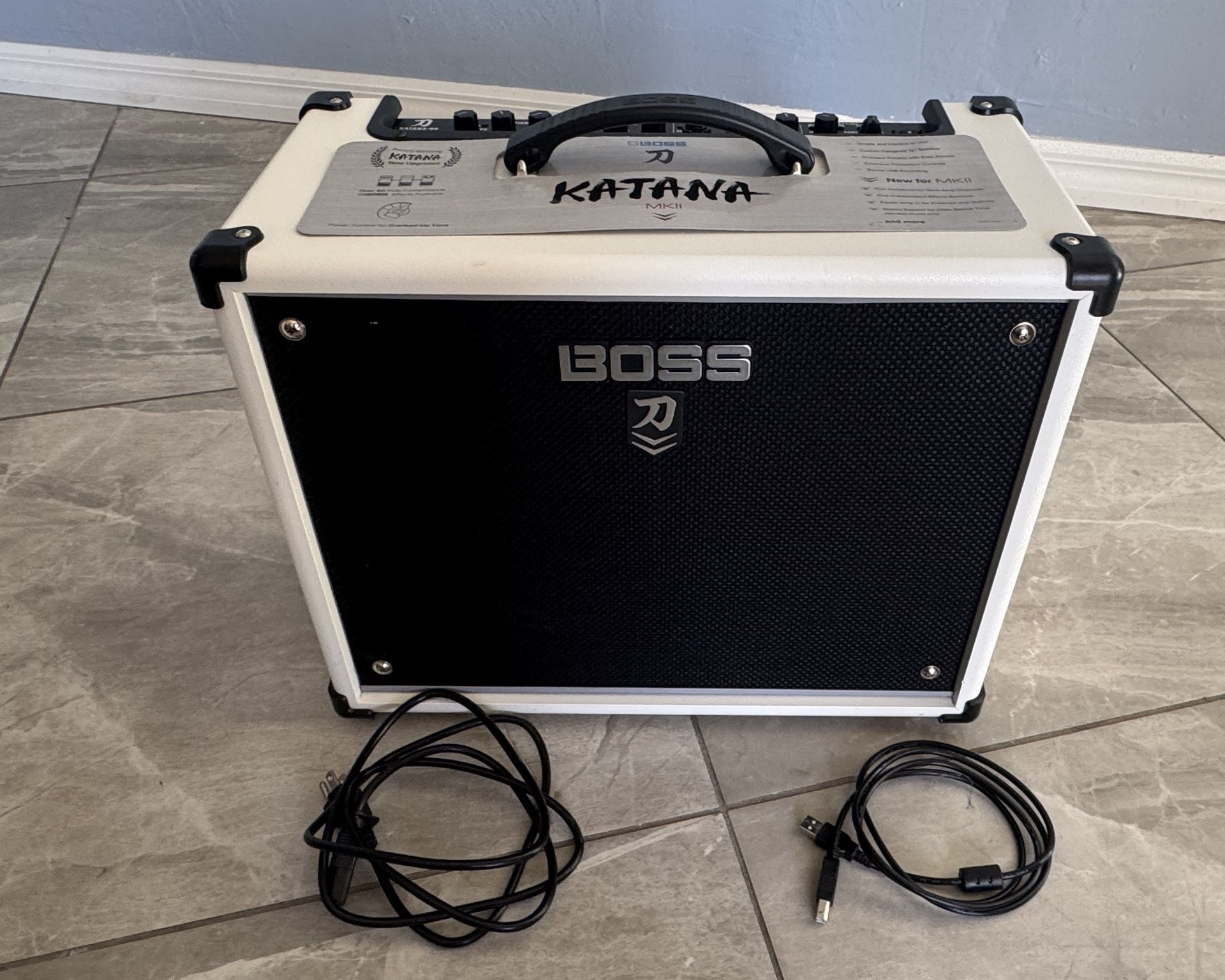 Boss Katana-50 MKII White Special Edition