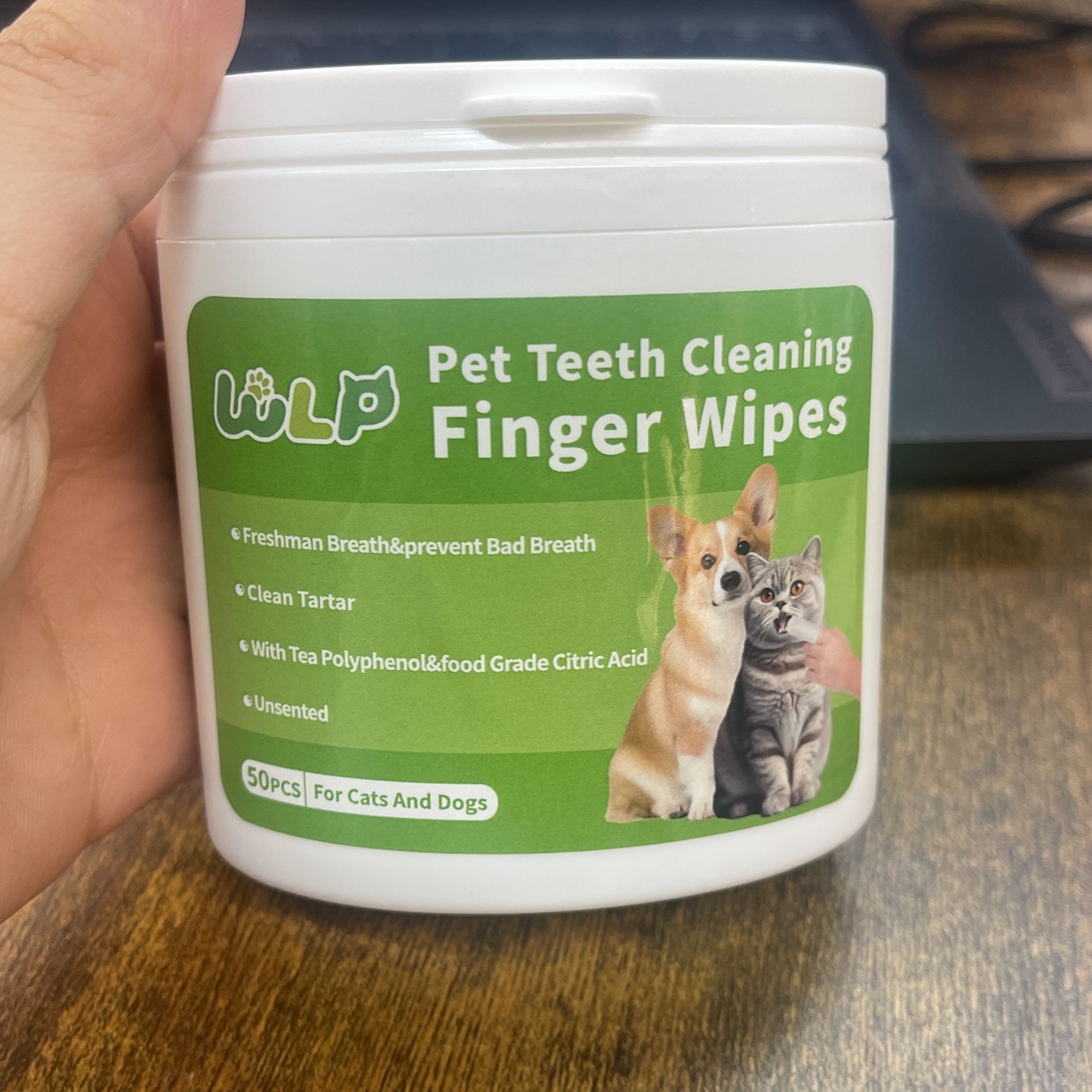 Pet Teeth Cleaning Finger Wipes