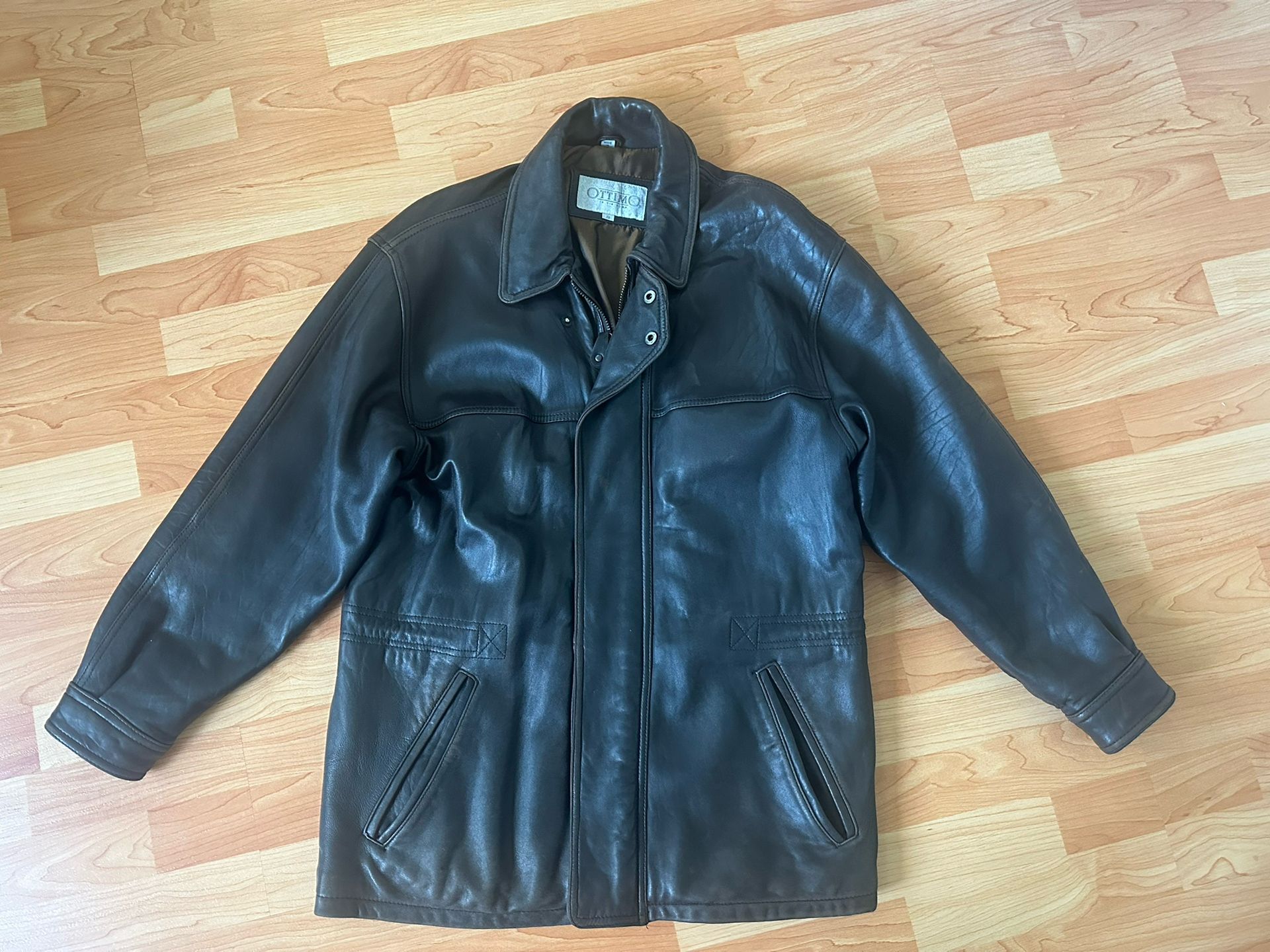 Men’s Dark Brown Leather Jacket