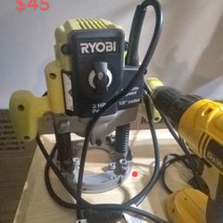 DeWalt And Ryobi Power Tools