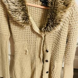 Faux Fur Cardigan