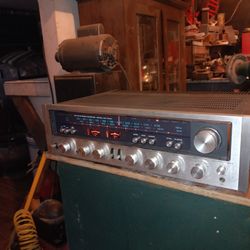 Vintage 1976 Kenwood K- R 7600 Sterio Receiver Tube Style Very Good Cond Working Very Good 