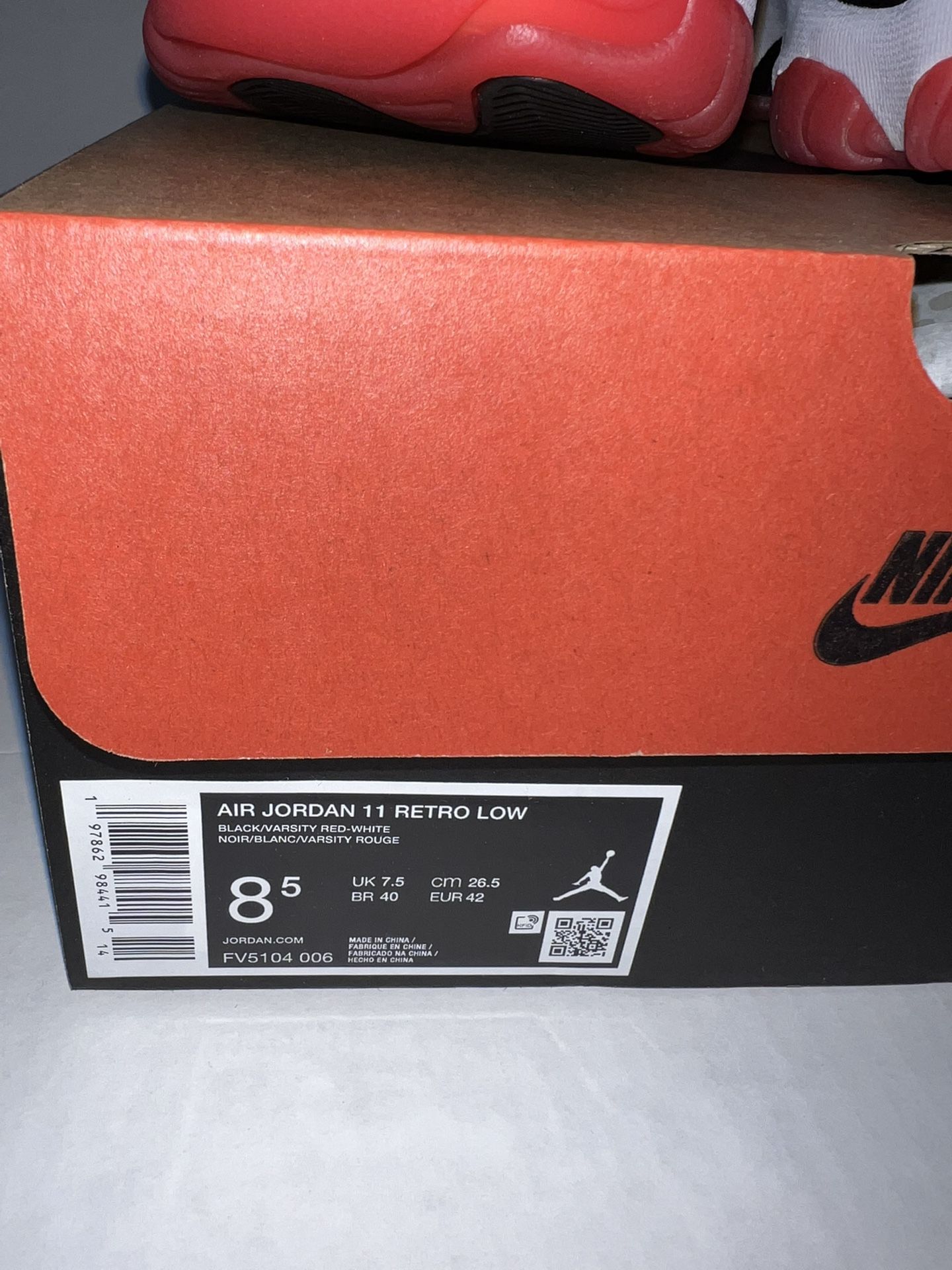 JORDAN BRED 11 LOW SIZE 8.5 $300 BRAND NEW IN BOX!