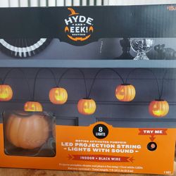 MOTION ACTVATED PUMPKIN LED LIGHTS WITH SOUND