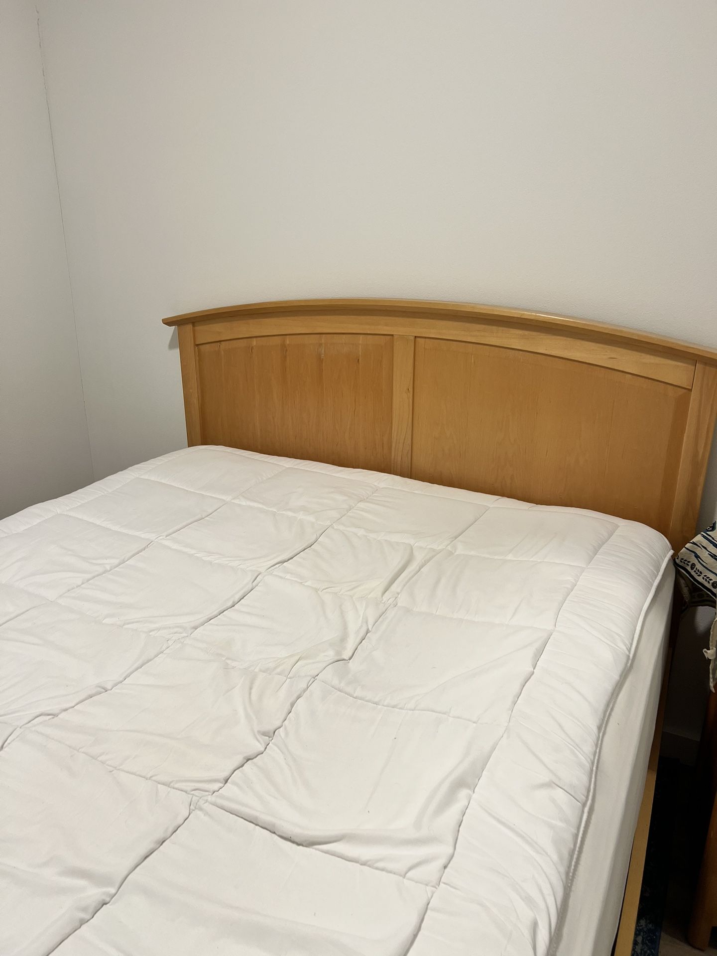 Queen Size Solid Maple Bed frame