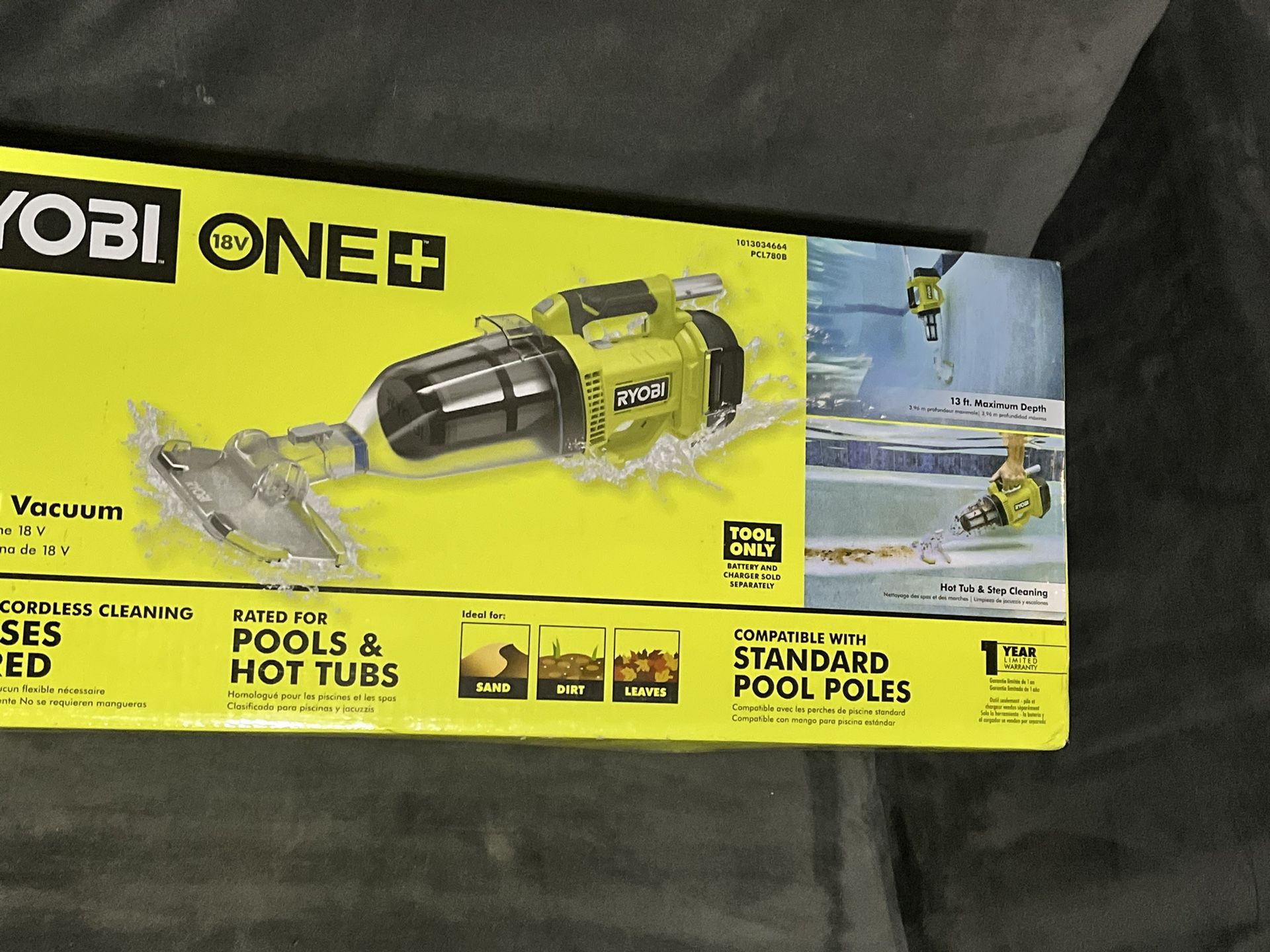 RYOBI ONE + 18v Pool Vacuum