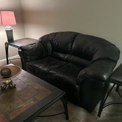 Leather Couches & Slate Tables $375 For Everything!