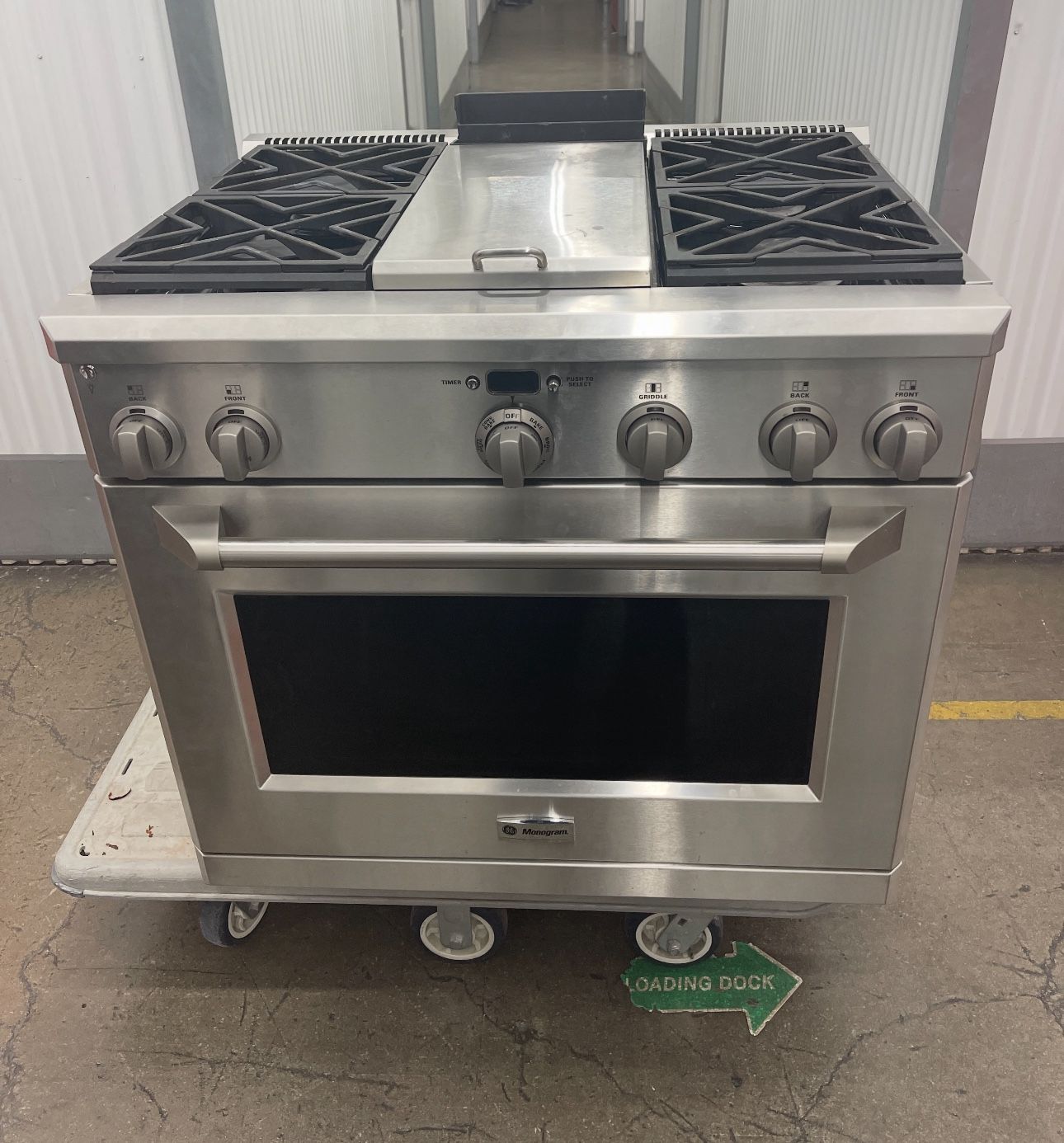 Monogram Professional Stainless Steel Gas Range 