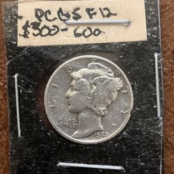 1942 Mercury No Mint  F12 Great Condition 