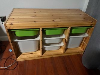 IKEA storage bins shelf